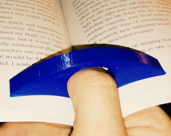 Thumb Book Page Holder Custom Text Gift For Readers - 3D Printed