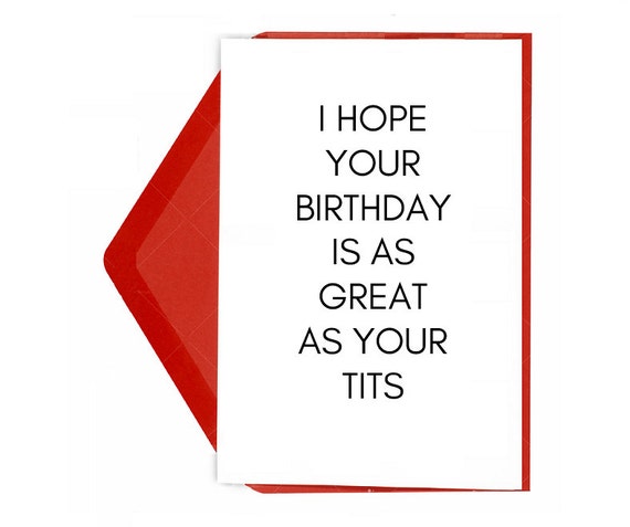 Great Birthday Tits Card Funny Cards Funny by MustHaveThese