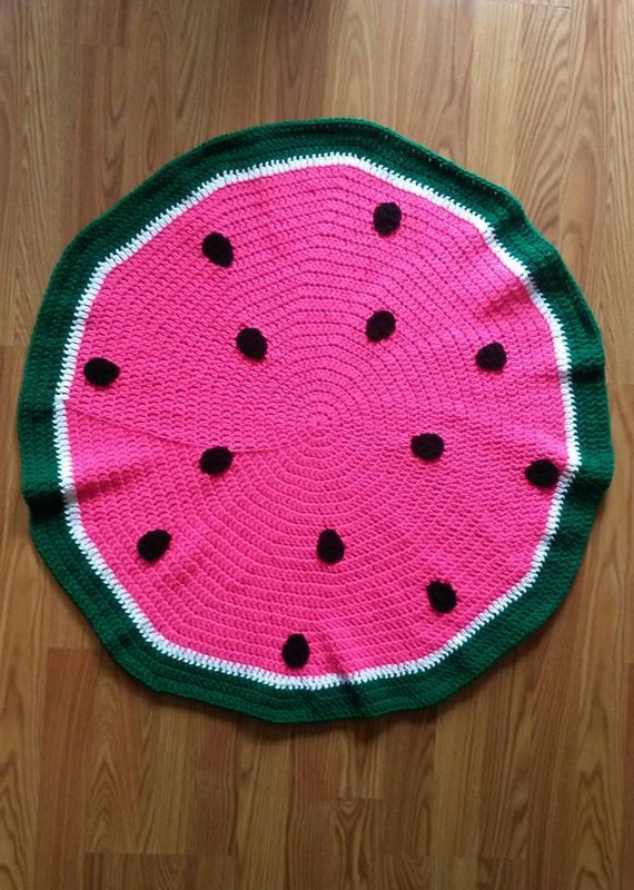 Large Crochet throw blanket - Watermelon | Bianca.E on Madeit