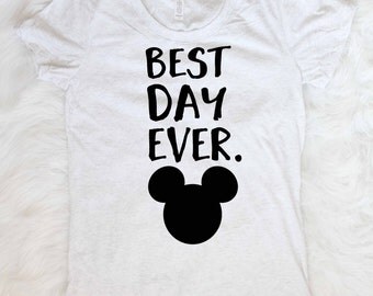 Free shipping Mickey mouse shirt minnie mouse shirt best day ever shirt disneyland shirt disneyworld shirt