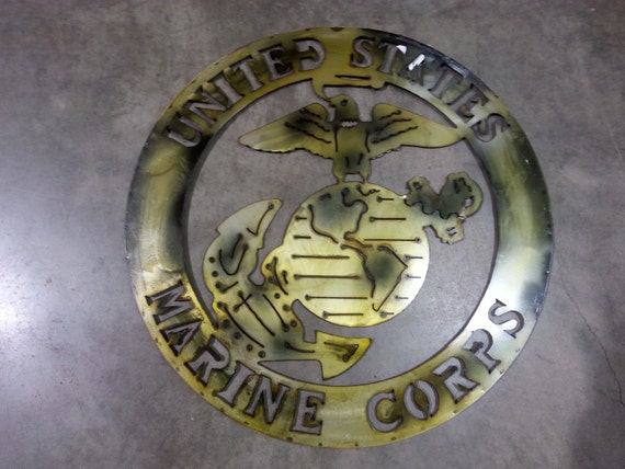 24 USA MARINE CORPS Metal Wall Art Western Home Decor by egiftings