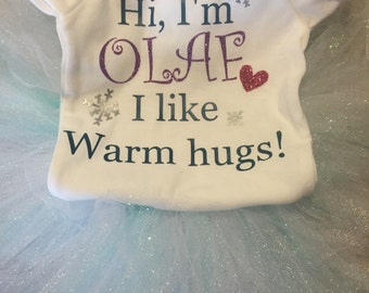 Olaf costume set// frozen frenzy // custom Olaf tutu// tutus for babies// frozen baby outfit//