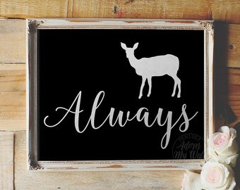 Harry Potter, always, after all this time, deathly hallows, harry potter print, always Harry Potter, Severus snape, Harry Potter poster gift