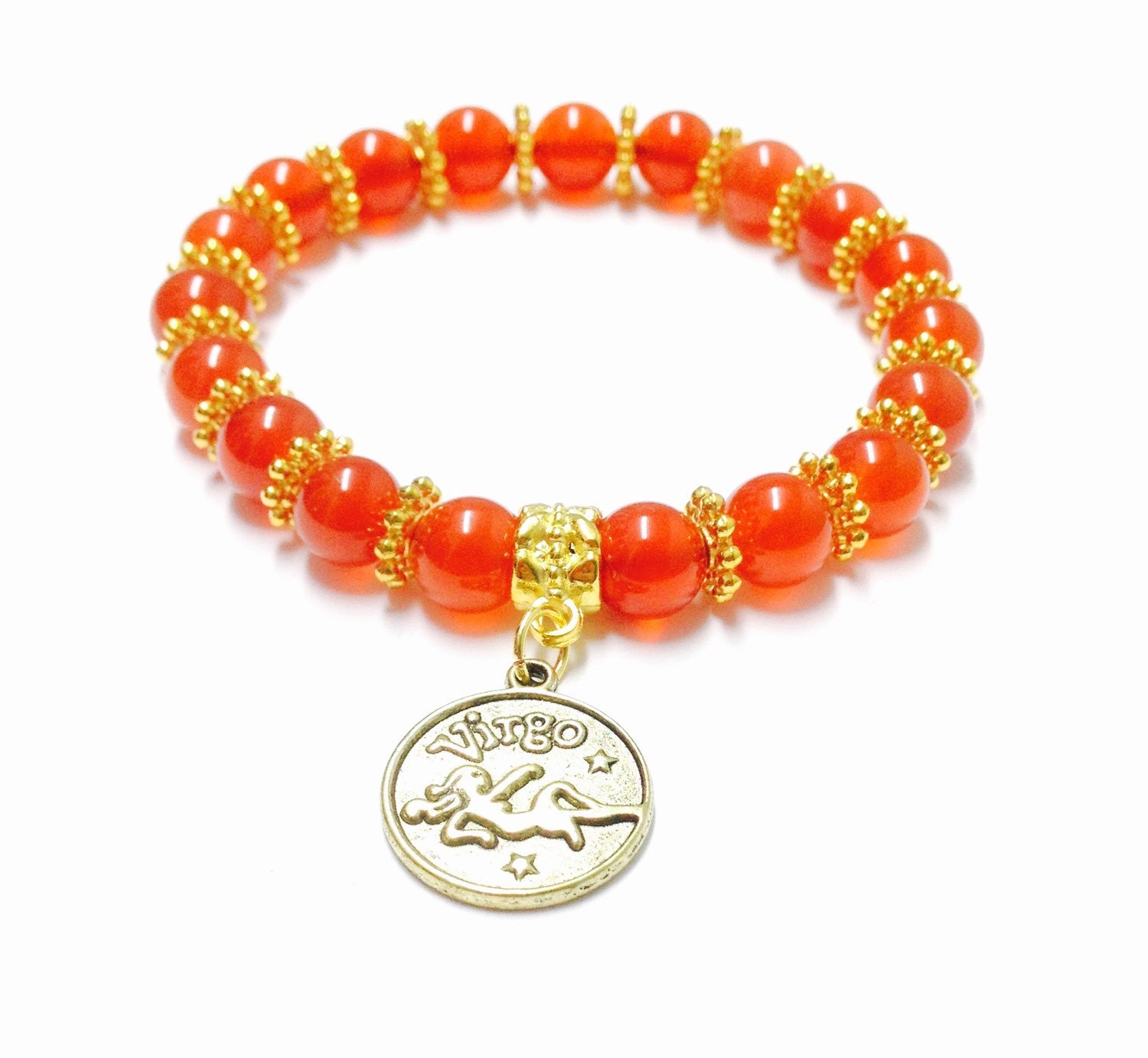 Virgo Bracelet Virgo Birthstone Bracelet Virgo Charm