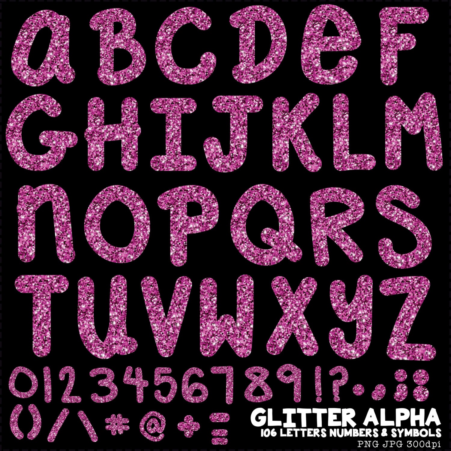 glitter alpha pink glitter alphabet scrapbooking alpha