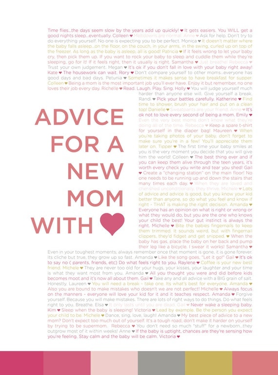 Advice for a New Mom