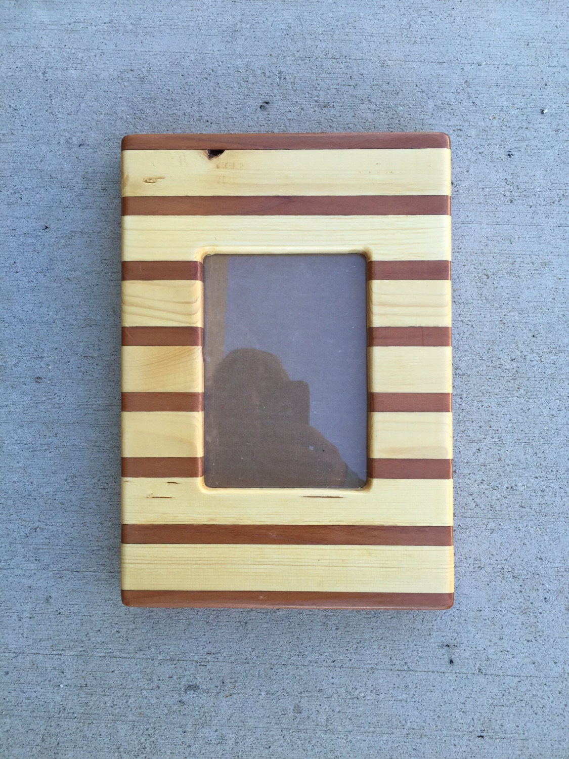 Stripes picture frame by malibuillusion on Etsy