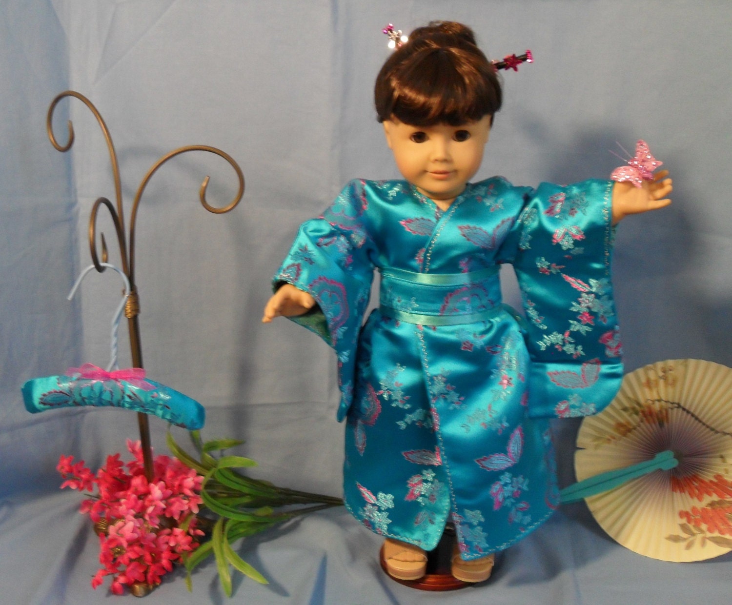 18 Inch American Girl Doll Kimono Ensemble