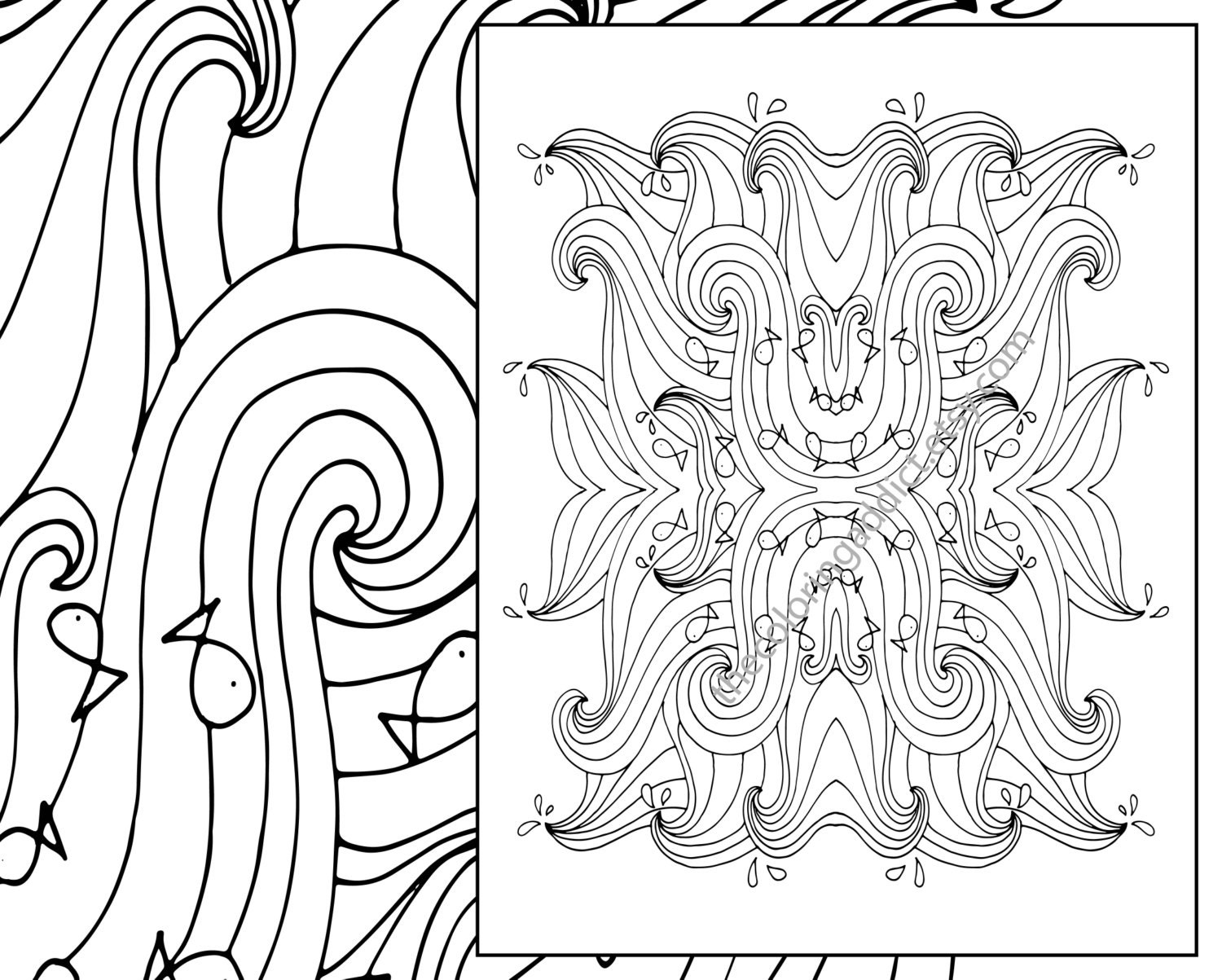 ocean wave adult coloring page beach adult coloring sheet