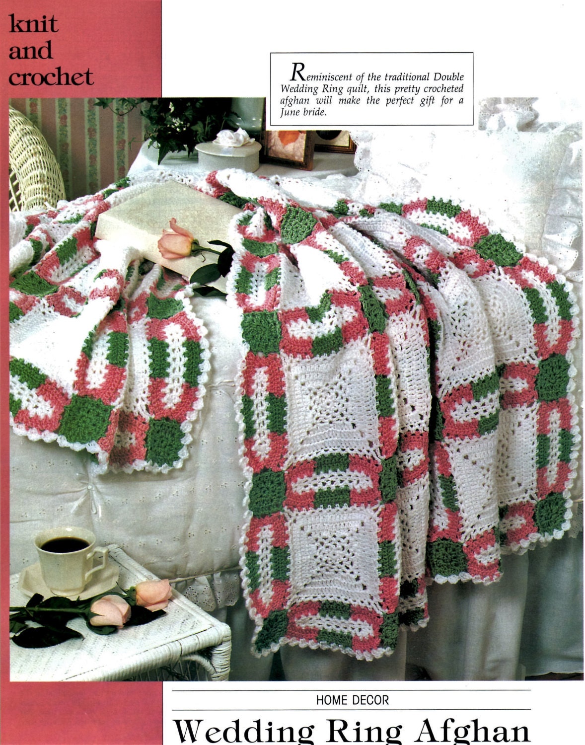 Vintage Crochet Afghan PATTERN Wedding by VintagelyPatternly