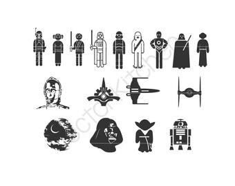 Lego Star Wars Inspired Cutting Template SVG EPS Cricut