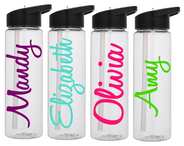 Personalized Water Bottle Name Water Bottles Name