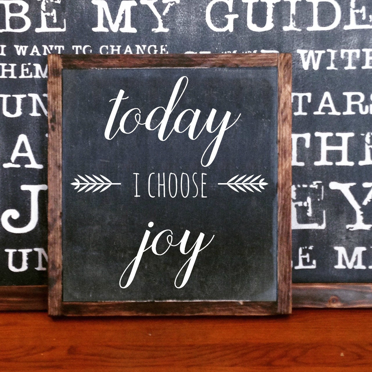 Today I Choose Joy Wood Sign Home Decor Rustic Distressed