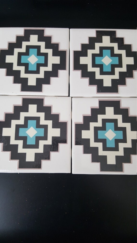 Items similar to Southwest Tile Coasters on Etsy