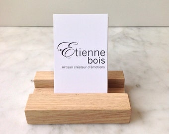 Card holder made of solid oak by Etienne bois