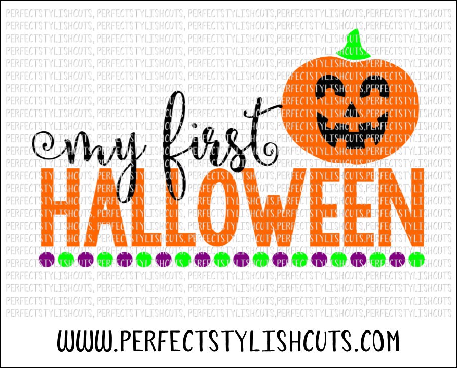 Download My 1st Halloween SVG DXF EPS png Files for Cutting Machines