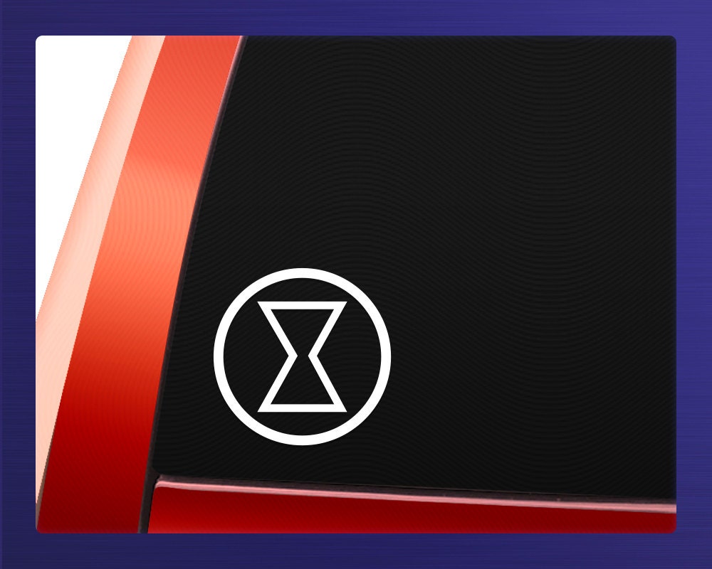 Black Widow Inspired Car Decal by RPDesigns89 on Etsy