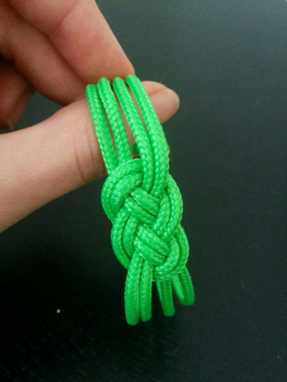 Items similar to Green Knot Rope Bracelet on Etsy