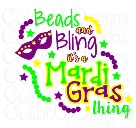 Download Mardi Gras Beads and Bling SVG Cutting File for by ...