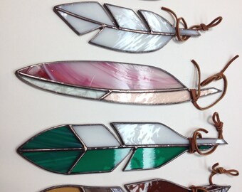 Stained Glass Feathers