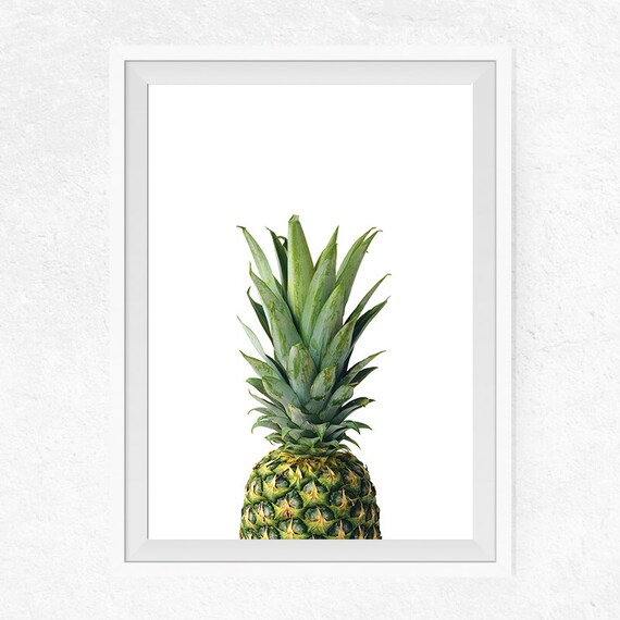 Pineapple Printable Pineapple Wall Art Tropical Wall Art