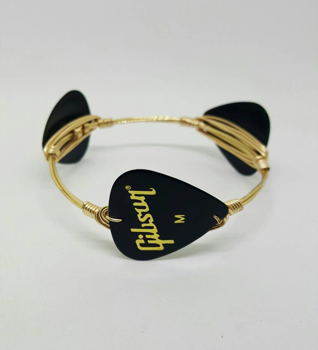 Guitar pick bracelet bangle bracelets gifts for her