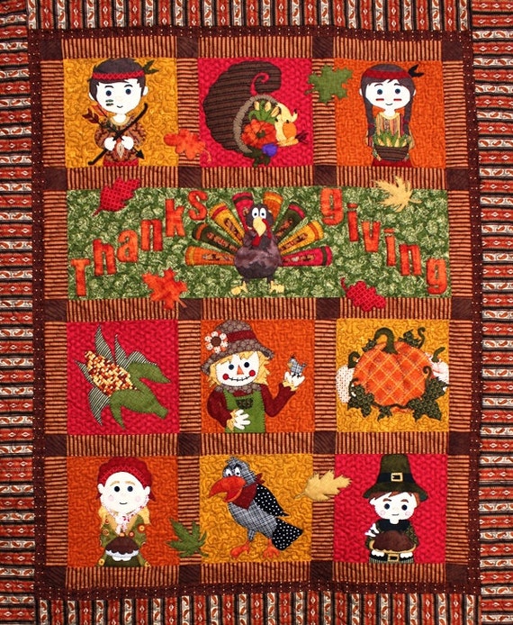 Items similar to Thanksgiving Quilt Pattern on Etsy 39 thanksgiving quilt projects ideas