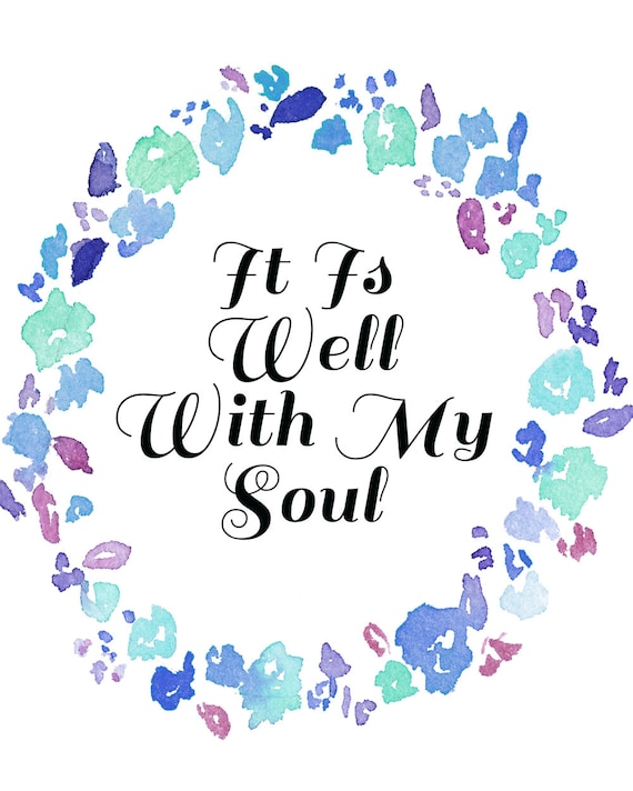It Is Well With My Soul 8x10 Print by SarahElliottPhotos on Etsy