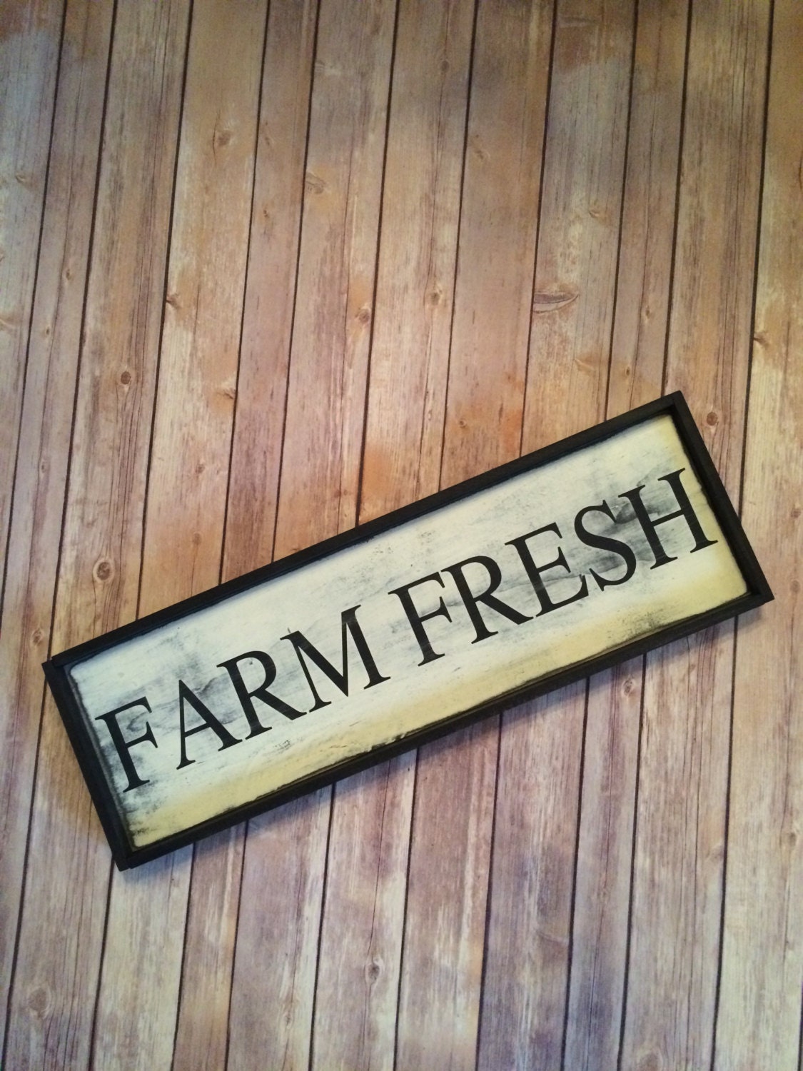 Farm Fresh wood sign