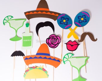 Fiesta photo props (other themes available)
