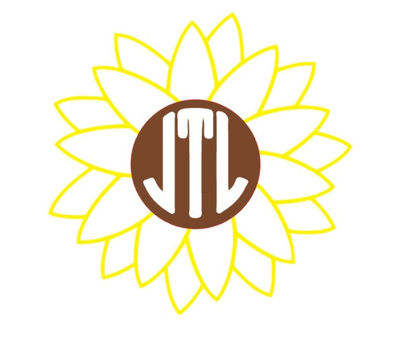 Download Sunflower Monogram by KKnWTravelTheSouth on Etsy