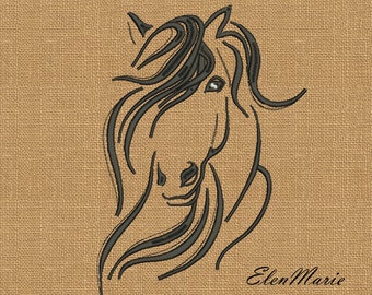 Horse - MACHINE EMBROIDERY DESIGN