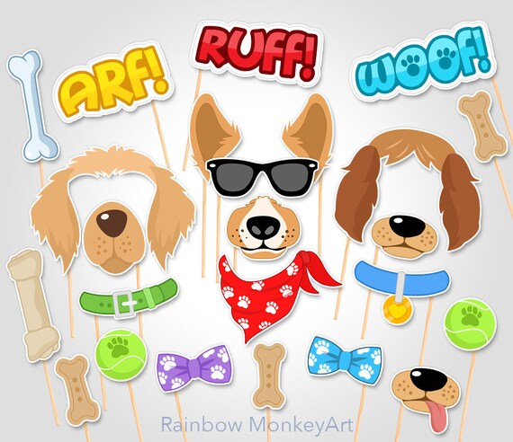 Printable Puppy Dog Photo Props Dog Photo Booth Props Dog | printable dog party photo booth props puppy photobooth props Printable Puppy Dog Photo Props Dog Photo Booth Props Dog | printable dog party photo booth props puppy photobooth props