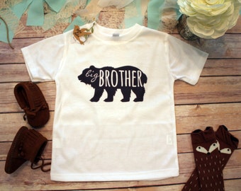 Big Brother Shirt, Brother Bear Shirt, Hipster Baby Clothes, Boho Baby Clothes, Big Brother Little, Baby Shower Gift, Bodysuit, Rustic Baby