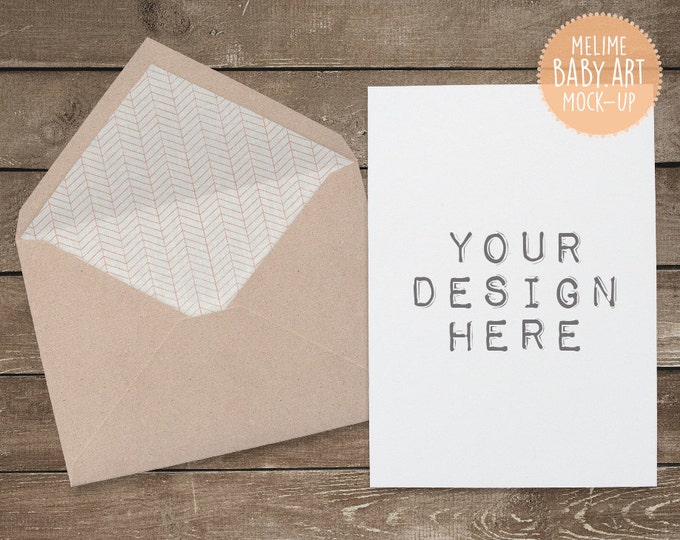 Cards and Envelope Mockups, Natutal Card Mockup, 5x7 Invitations Mockup, Set of Two Styled Invitation Photography (A3.A4.Card)