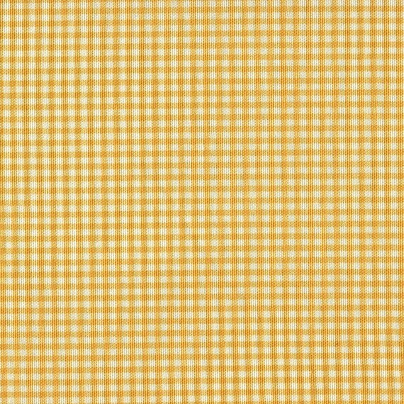 72 Round Tablecloth Yellow Gingham Check Ticking