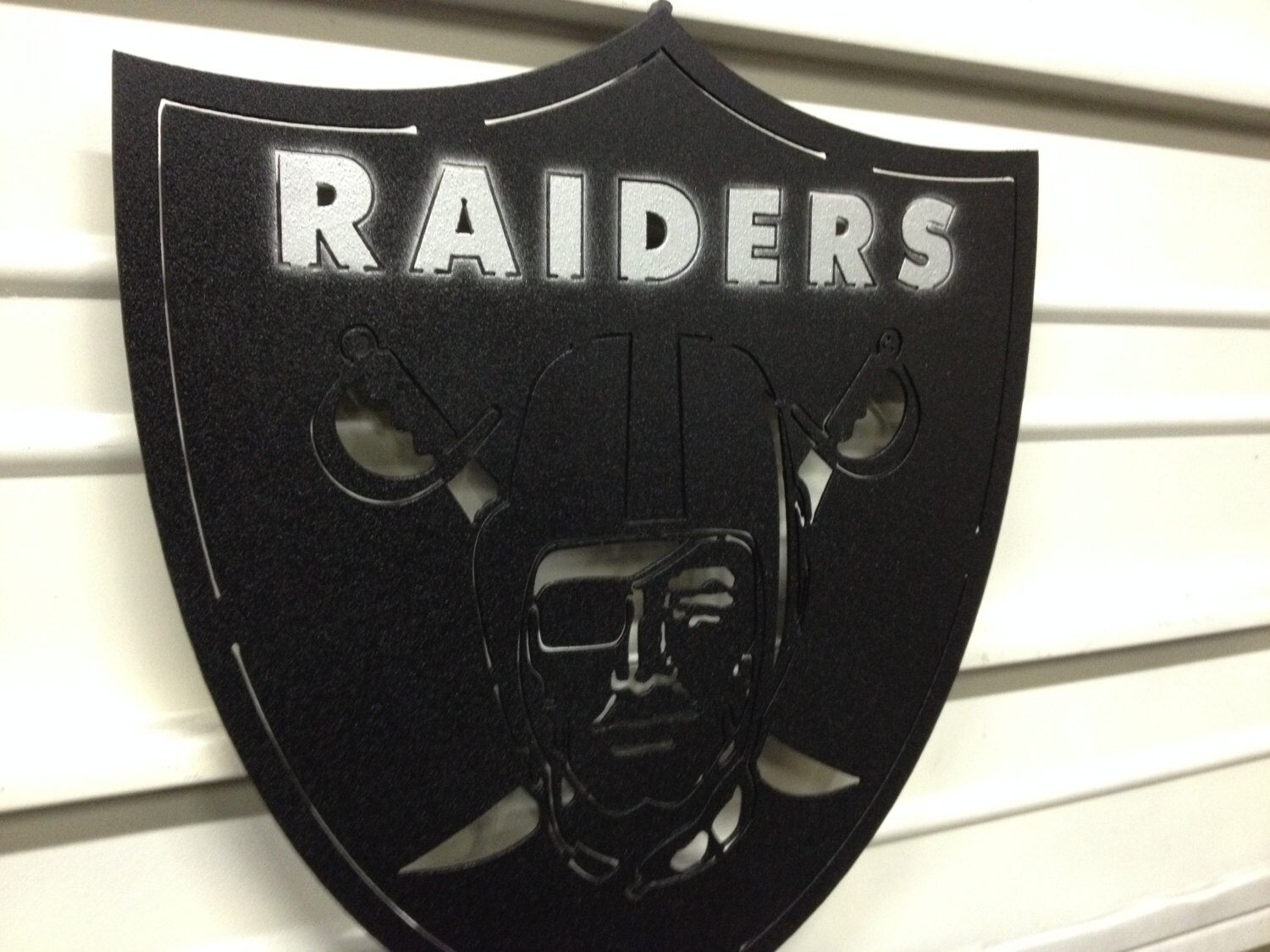 Oakland Raiders Metal Art Sign Raider Nation by metalartfever