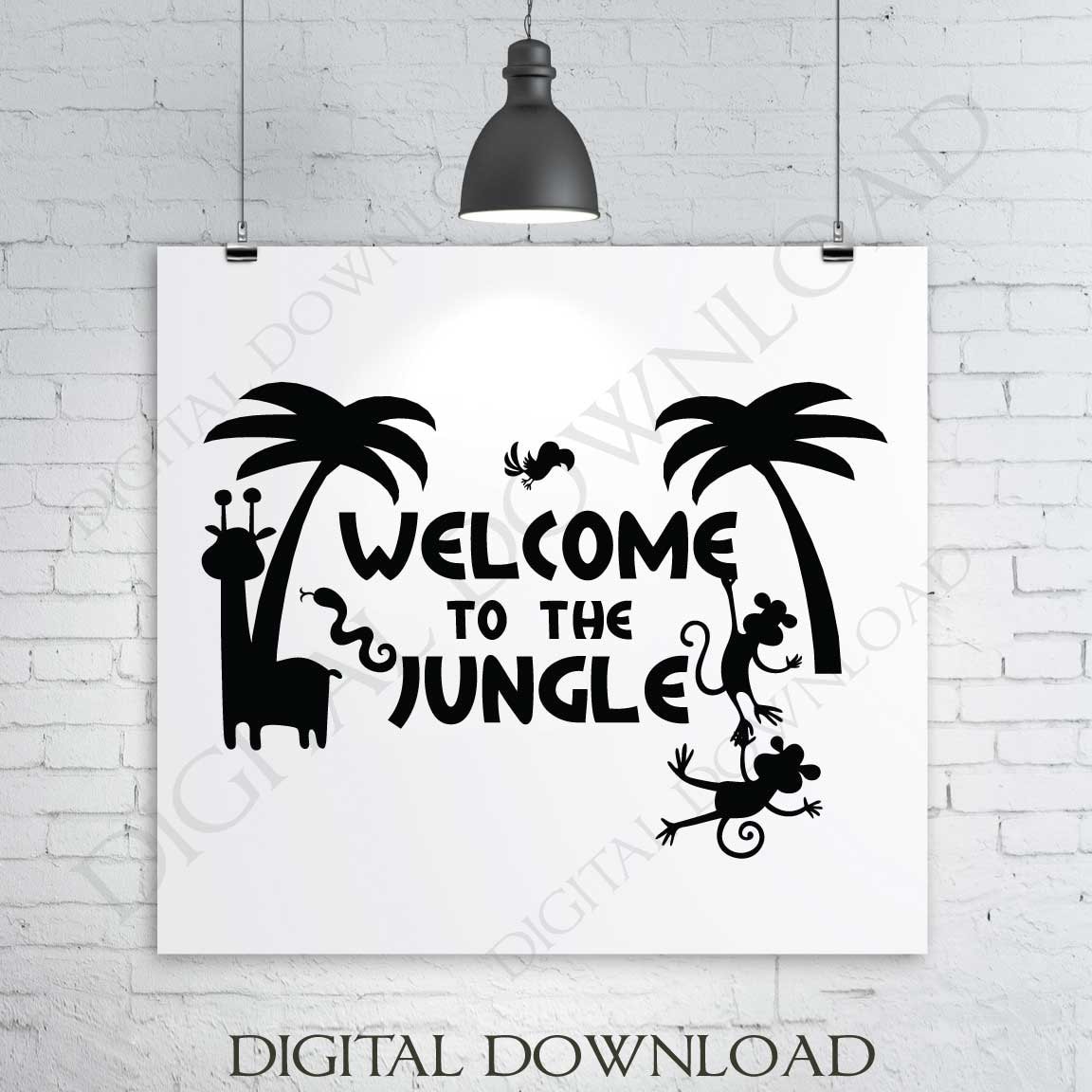 Download Jungle Theme Vector Digital Download Ready to use Digital