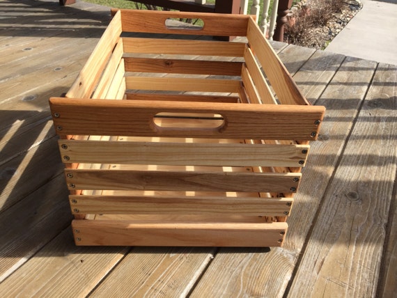 Handmade Stacking Wooden Crate Harvest Crate Garden Crate