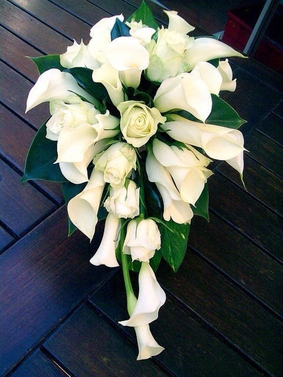 Calla Lily Rose Bridal Bouquet