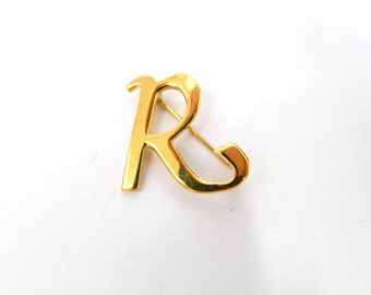 Items similar to Monogram brooch - 1.25inch All letters Diamond Cubic ...