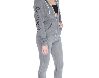 FABULOUS PEOPLE Fabliving Zip Hoodie (Eco Grey)