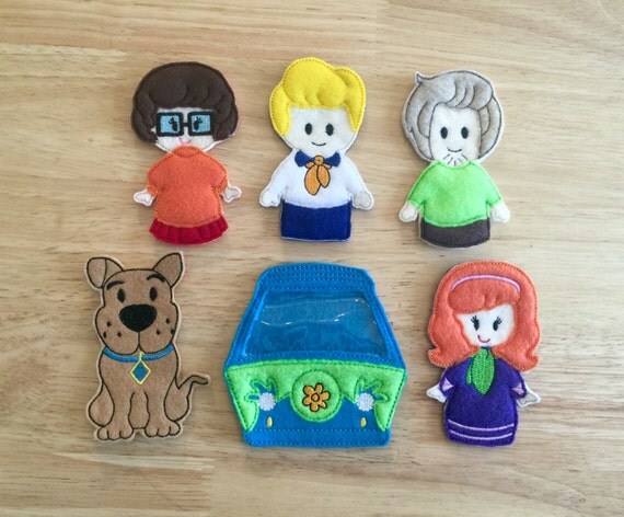 Scooby Doo Finger Puppets by FeltTooFun on Etsy