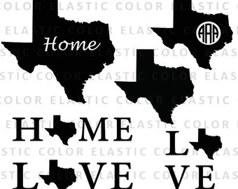 Texas states svg files - texas clipart digital download vector files svg, png, dxf, eps