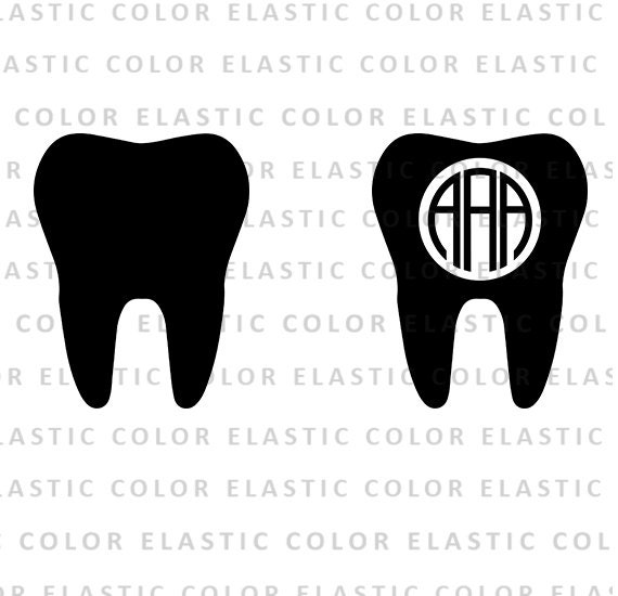 Tooth svg tooth monogram svg tooth clipart teeth digital