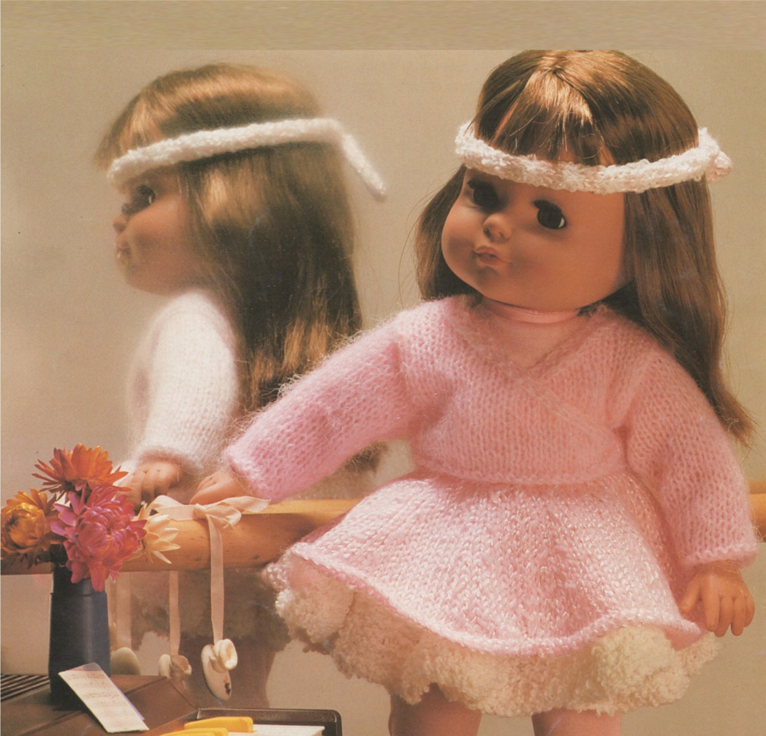 Doll Clothes PDF Knitting Pattern Ballet Dancer . 16 , 20 and 24 inch