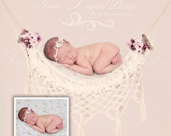 Digital Newborn props Download Photography studio ( Hammock With Light Background )