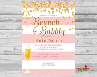 Mimosa Brunch Invitations 3