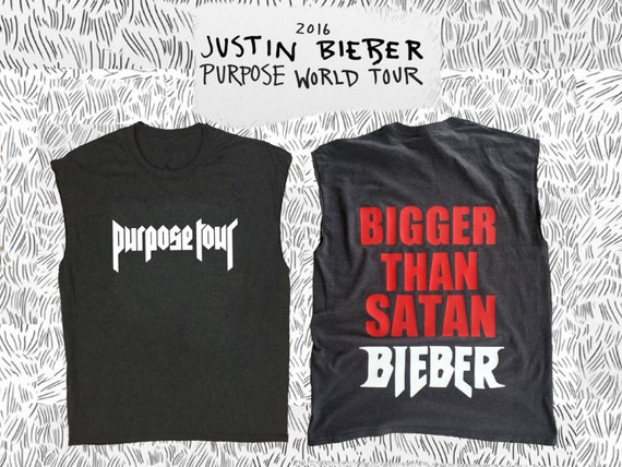 justin bieber bigger than satan shirt