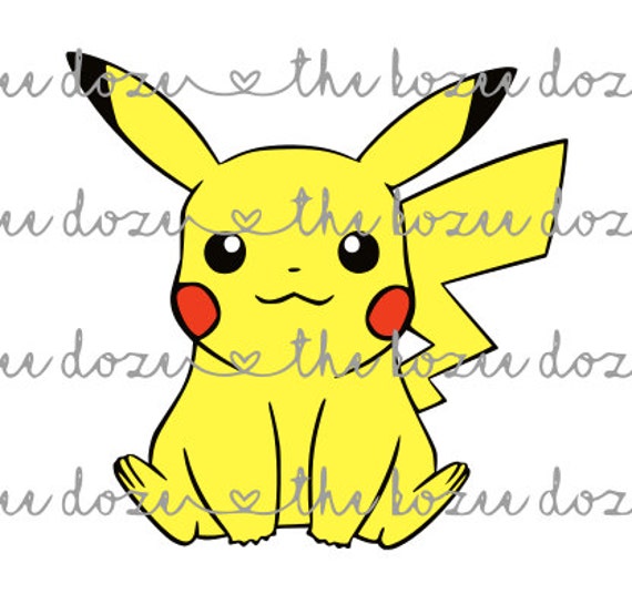 Download Items similar to Starter Pokémon Pikachu Bulbasaur Charmander Squirtle SVG Bundle on Etsy